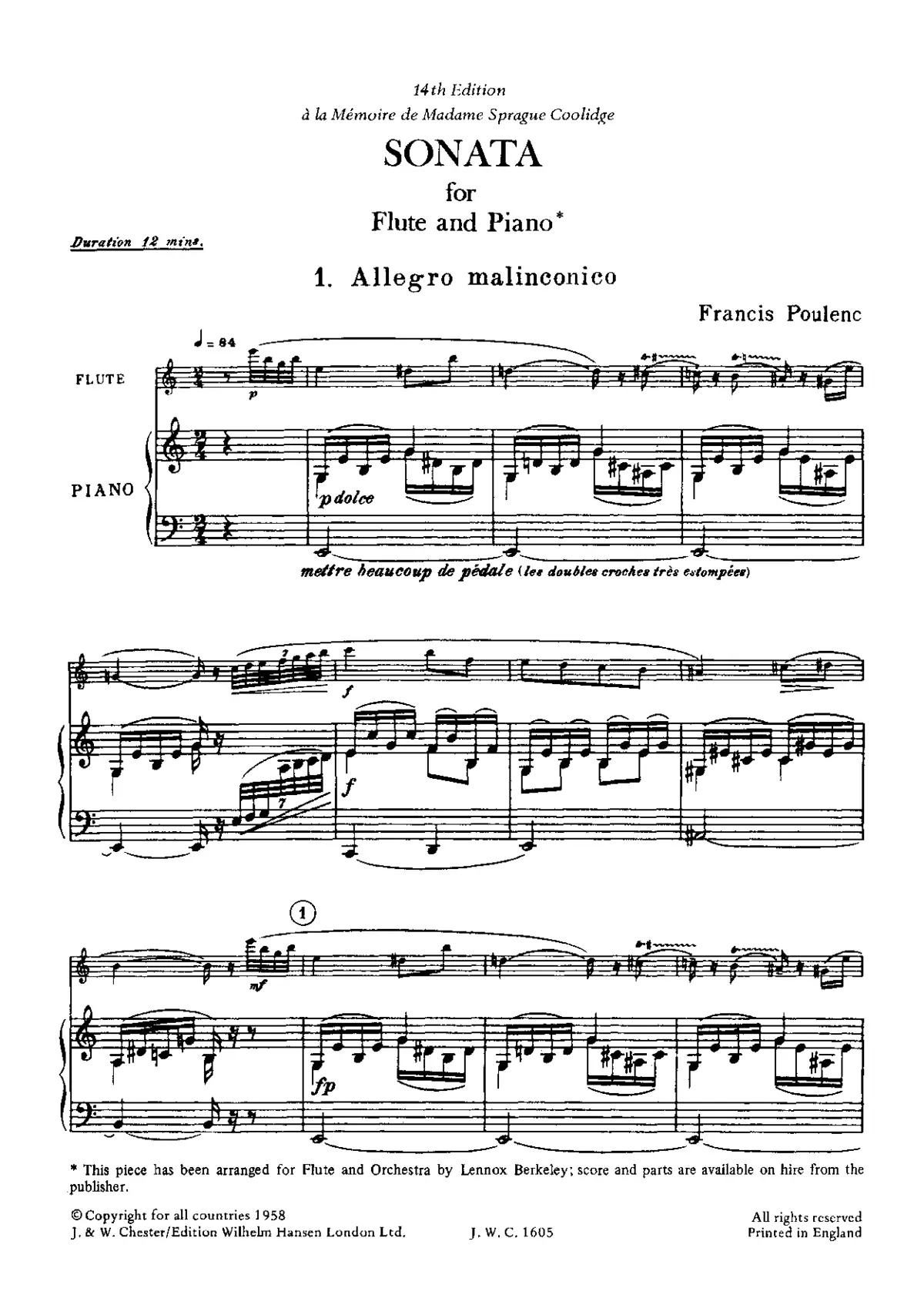 Flute Sonata - Page 1