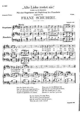 Alte Liebe rostet nie, D.477