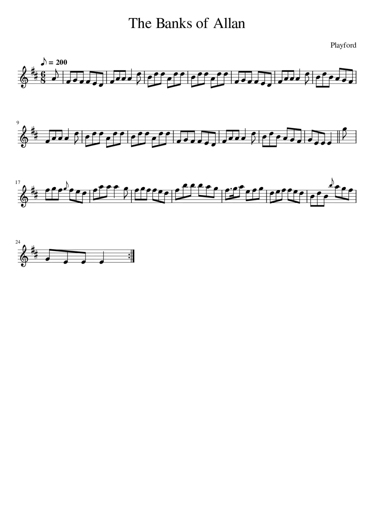 The Banks of Allan - Page 1