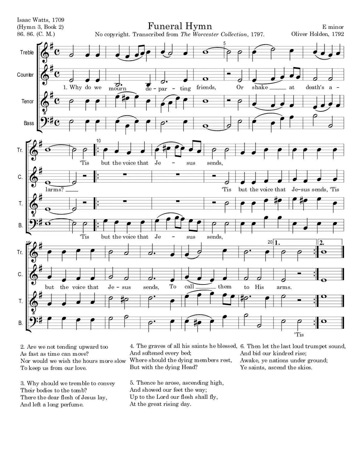 Funeral Hymn - Page 1