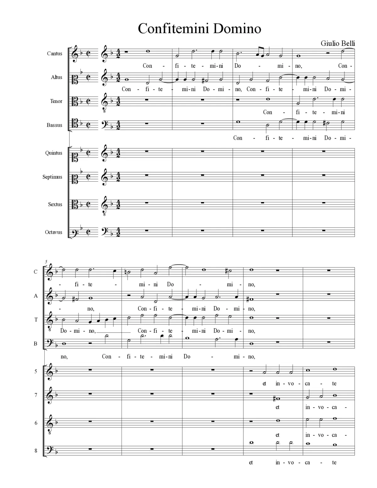 Confitemini Domino - Page 1