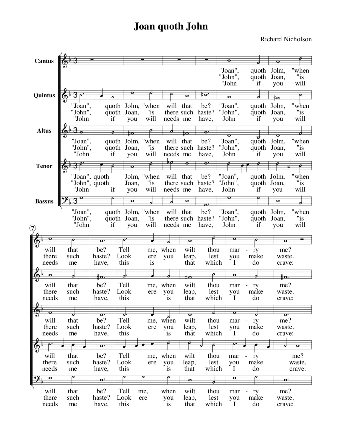 Joan, quoth John - Page 1