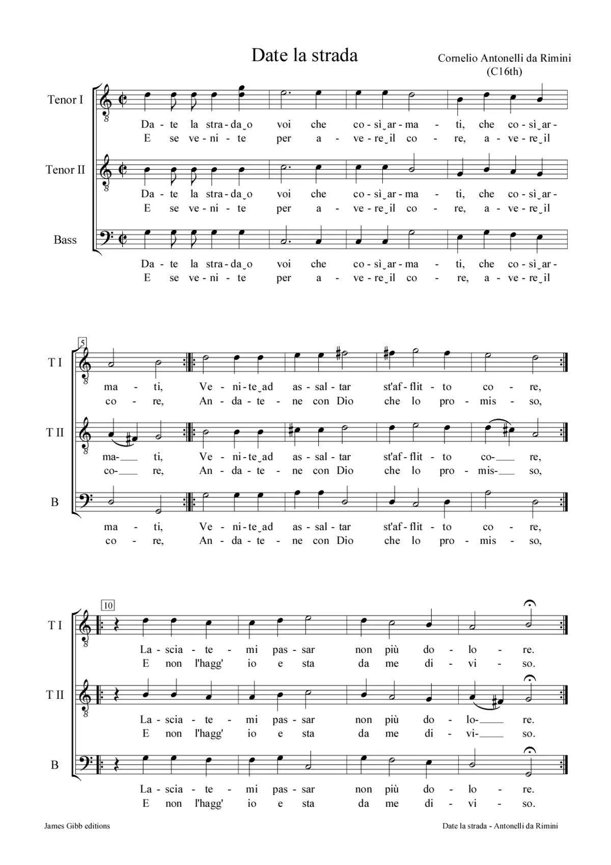 Date la strada - Page 1
