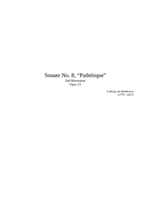 Piano Sonata No.8 Op.13