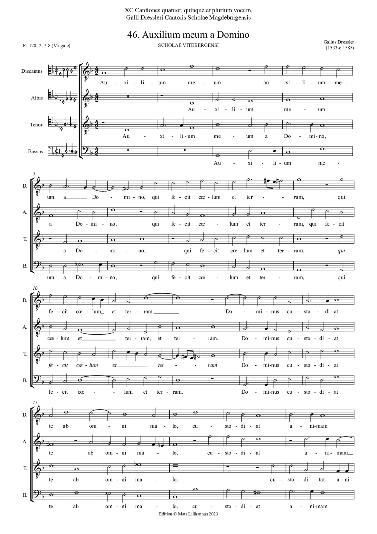 Auxilium meum a Domino - Page 1
