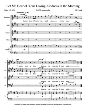 Let me hear of Your loving-kindness in the morning