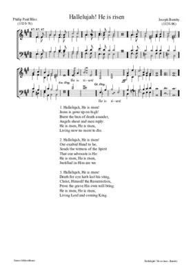 Hallelujah! He is risen