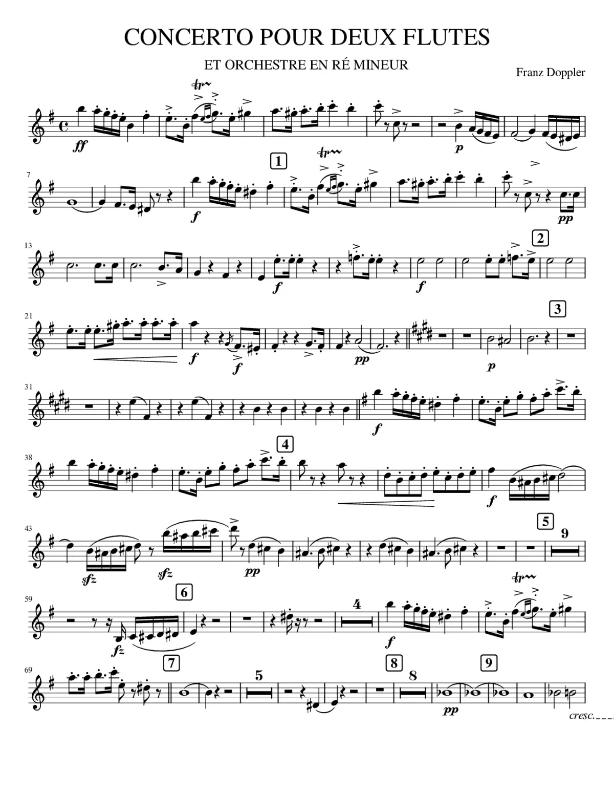 CL1. CONCERTO 2 FLUTES - Page 1