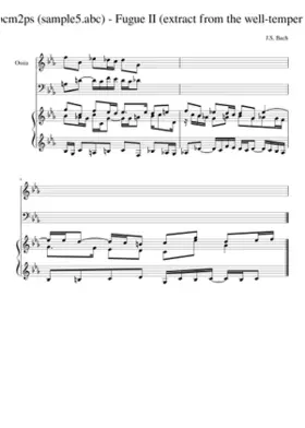 Sample tune - abcm2ps (sample3.abc) - Staff break multi-staves