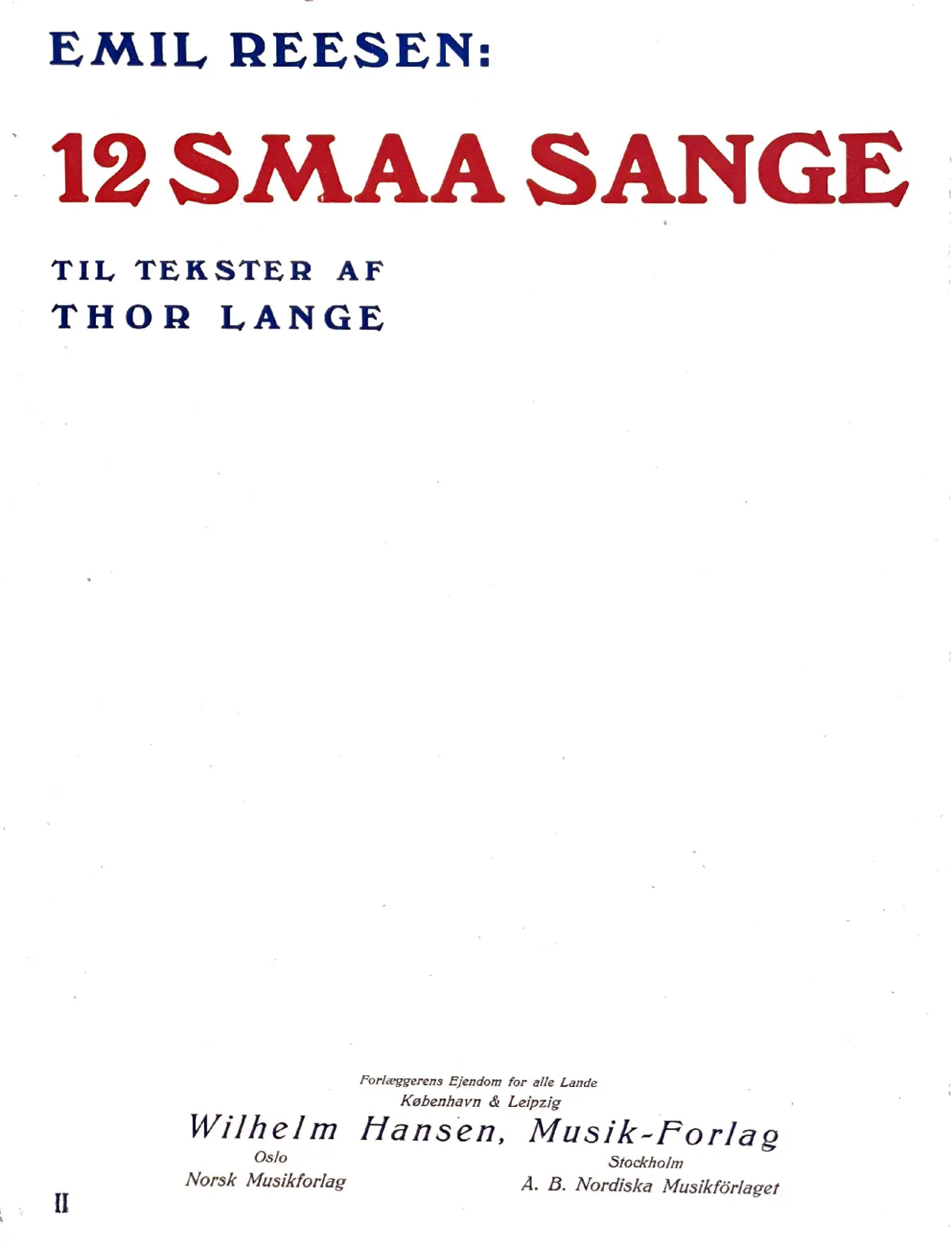 12 Smaa Sange - Page 1