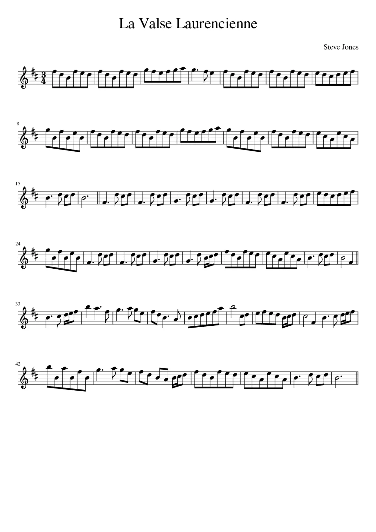 La Valse Laurencienne - Page 1