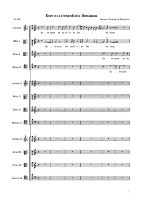 Ecce nunc benedicite a 12