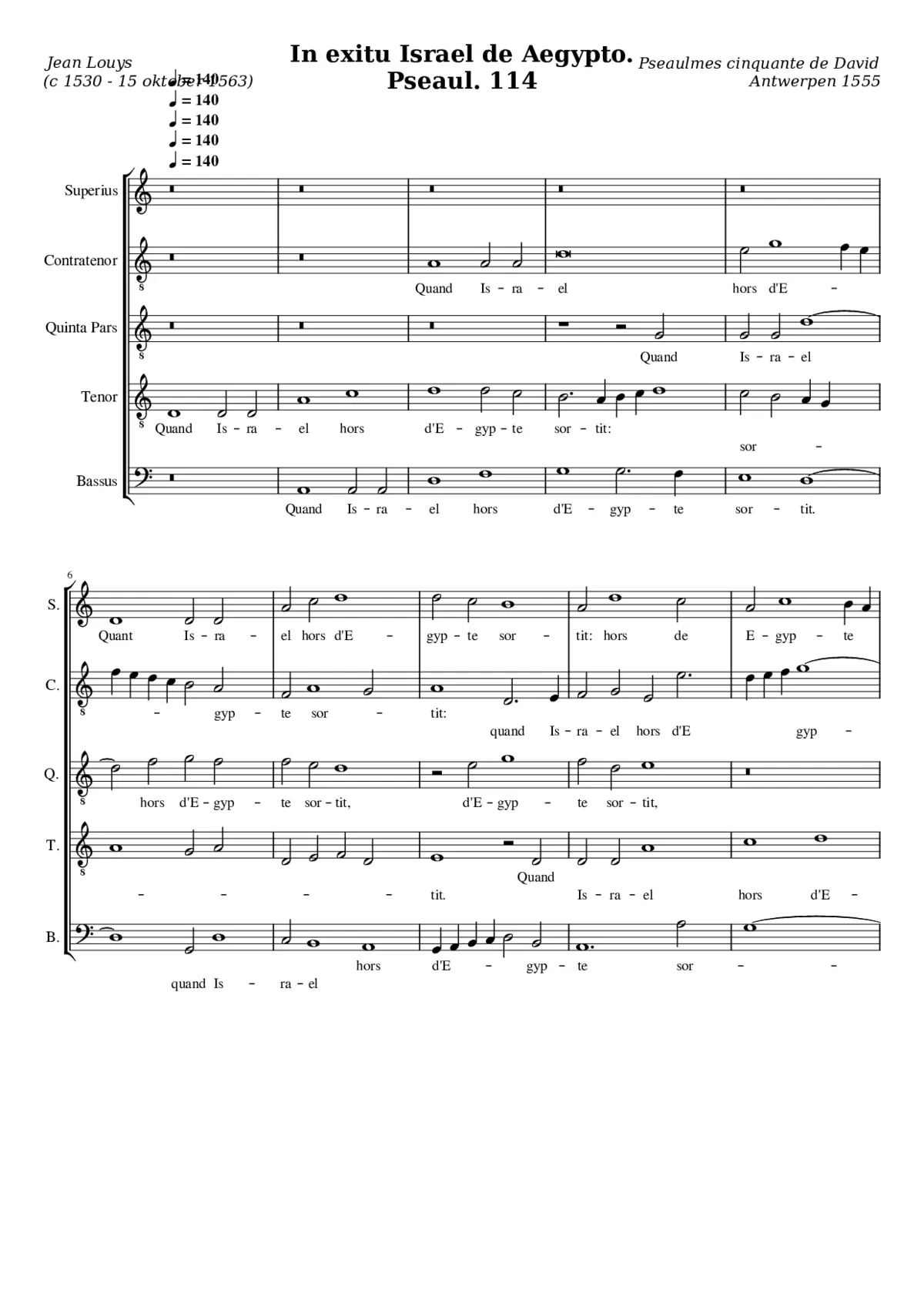 In exitu Israel de Aegypto - Page 1