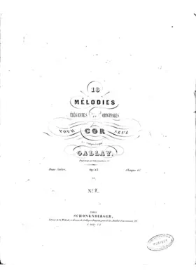 18 Mélodies élégantes et originales