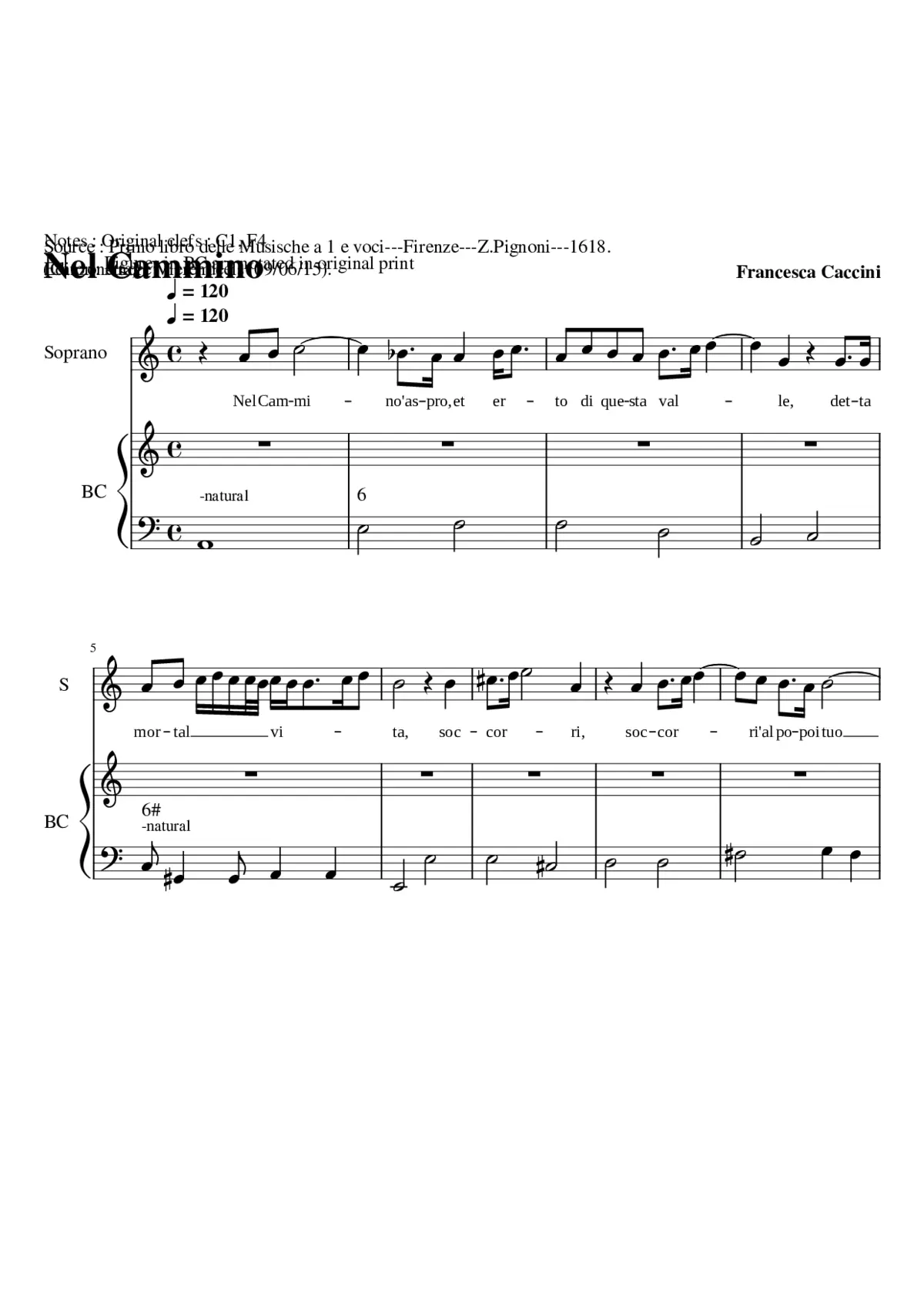 Nel cammino' aspro - Page 1
