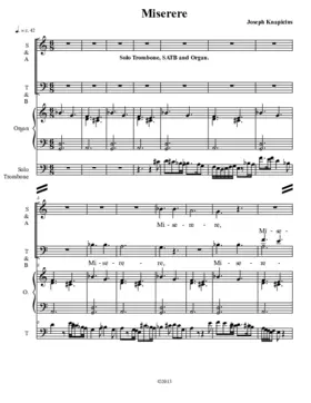 Solo Trombone Miserere