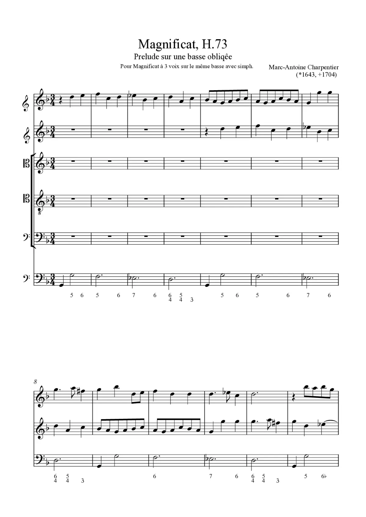 Magnificat, H 73 - Page 1