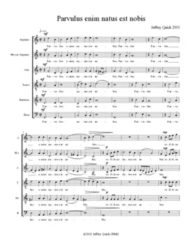 Parvulus enim natus est nobis