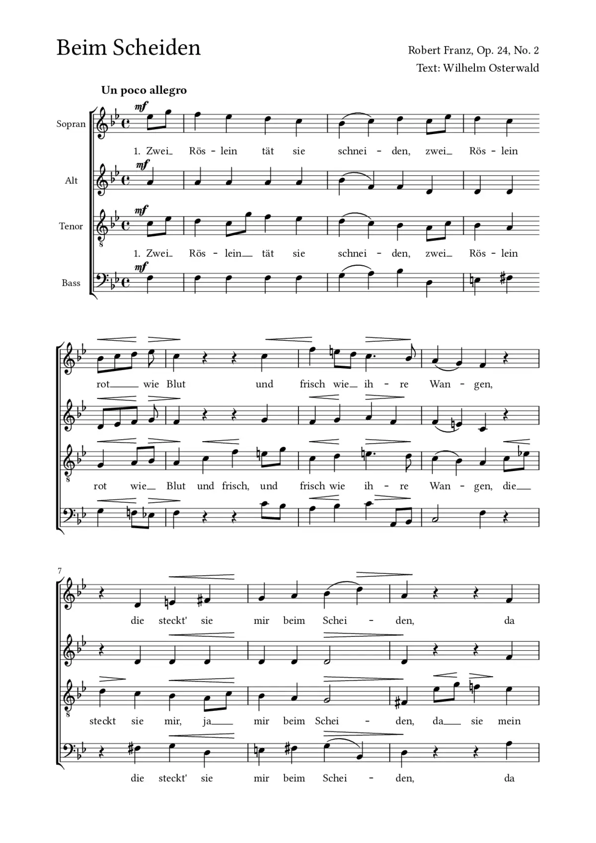 Beim Scheiden - Page 1