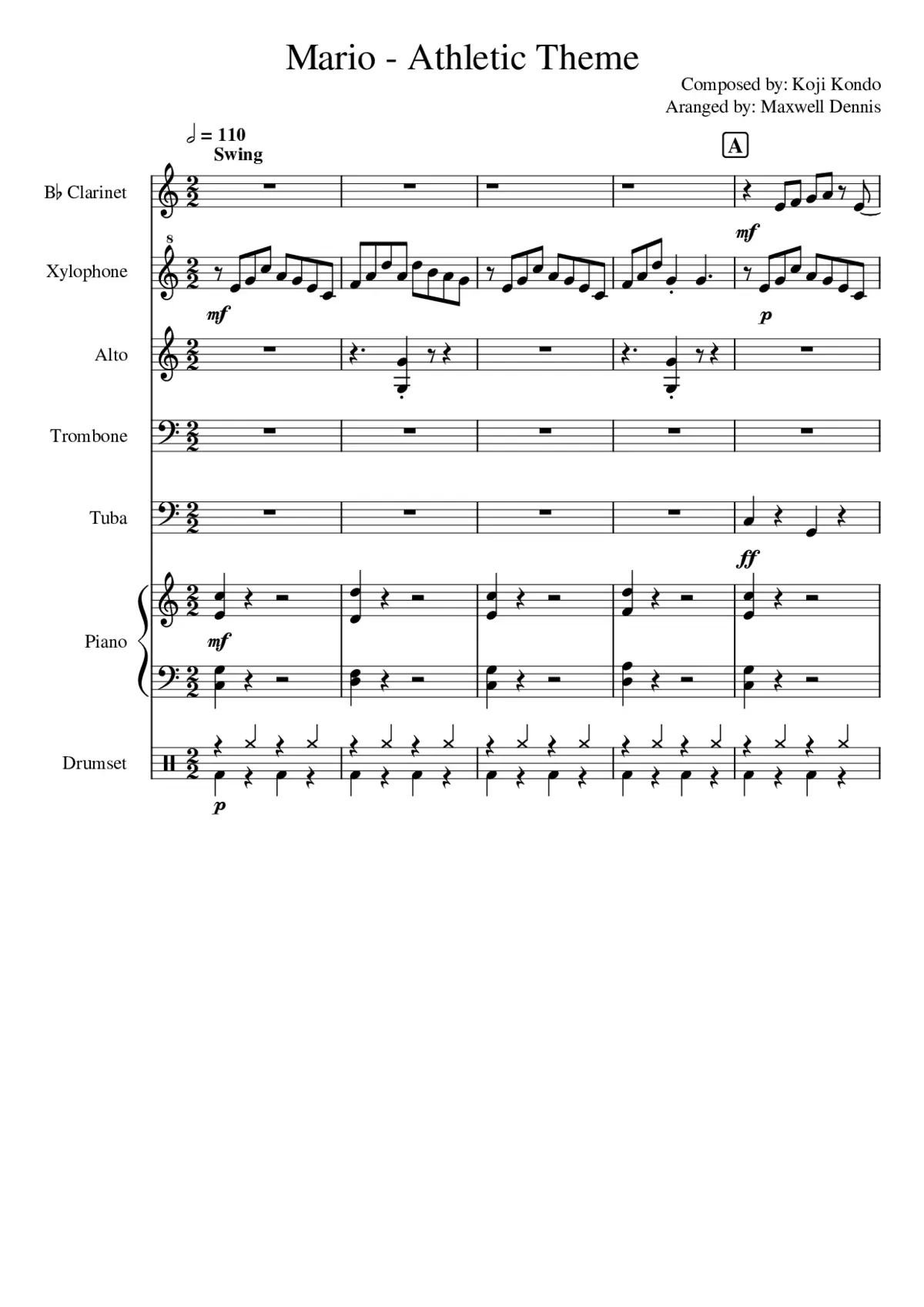 Athletic Theme - Page 1