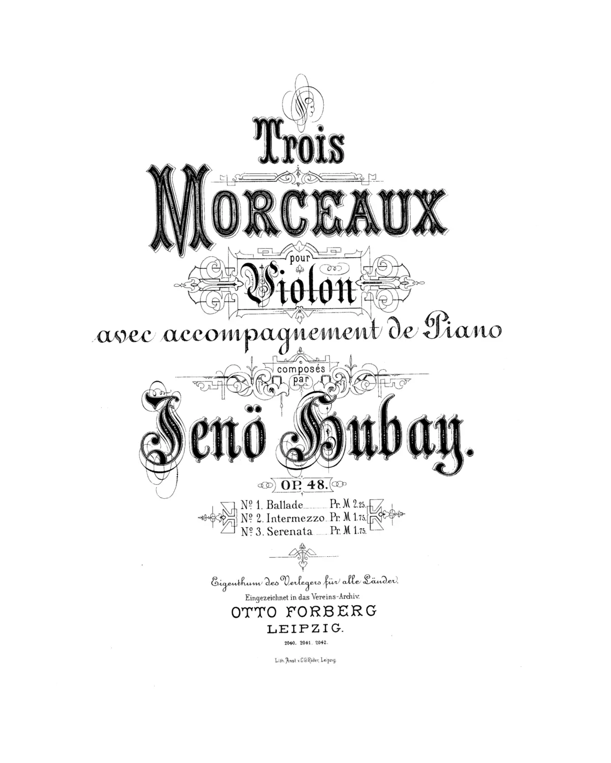 3 Morceaux - Page 1