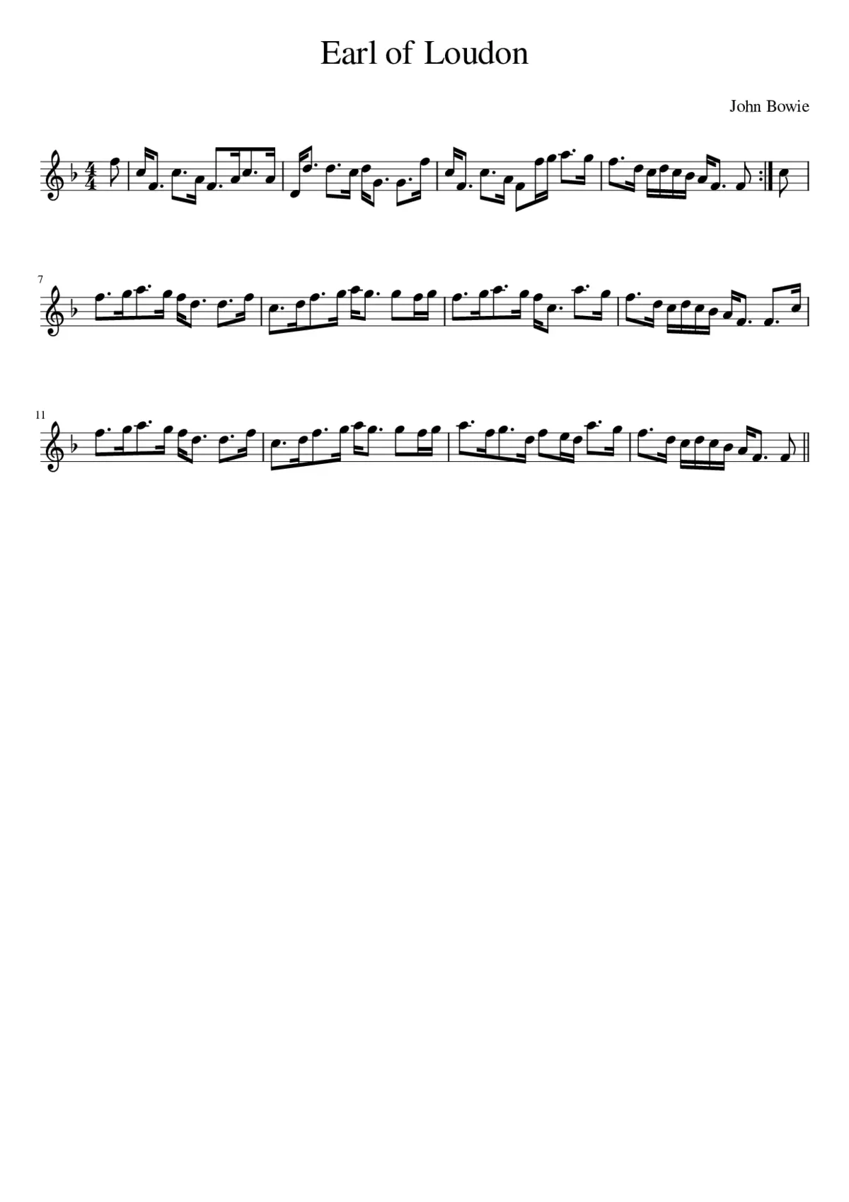 Earl of Loudon - Page 1