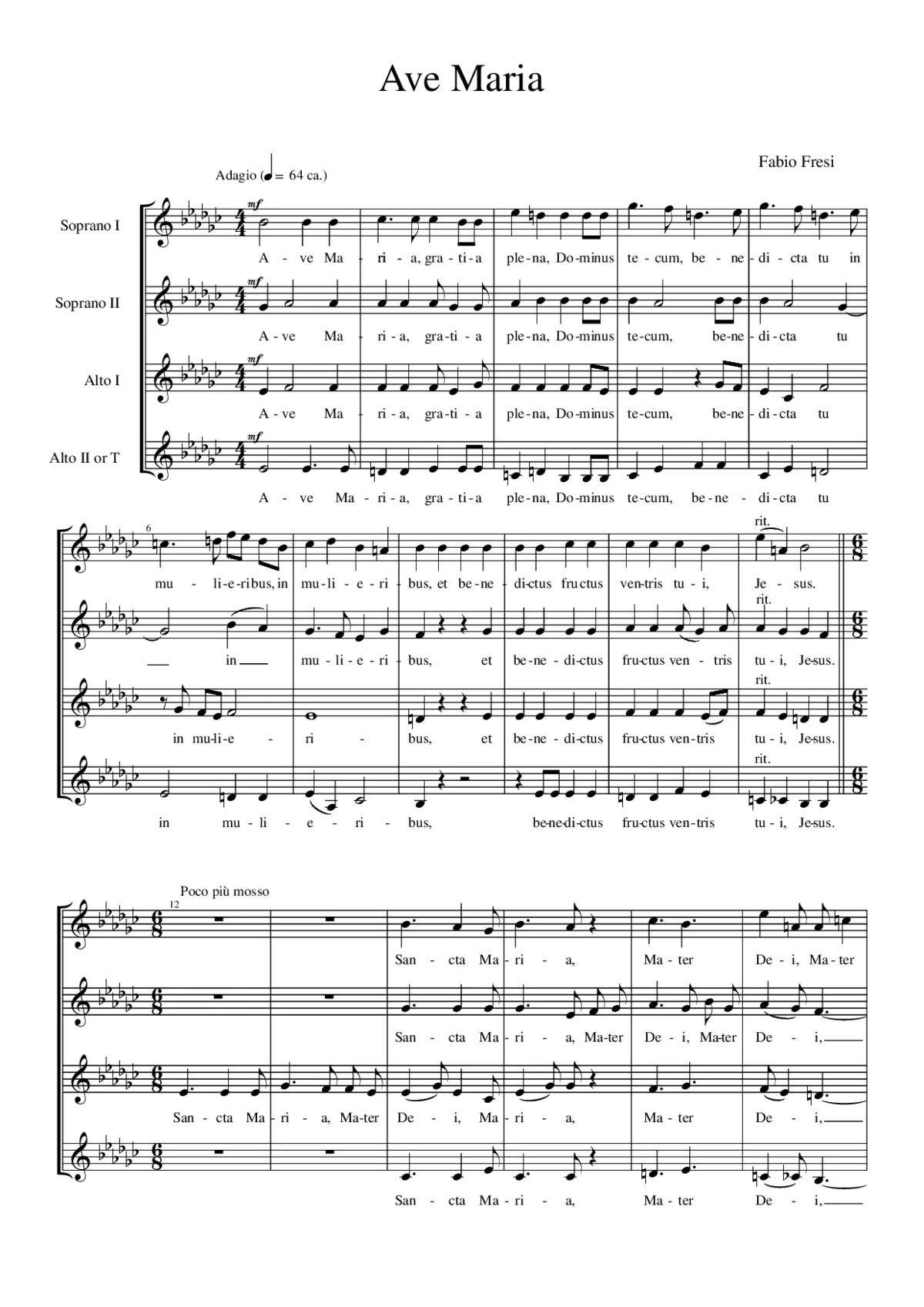 Ave Maria - Page 1