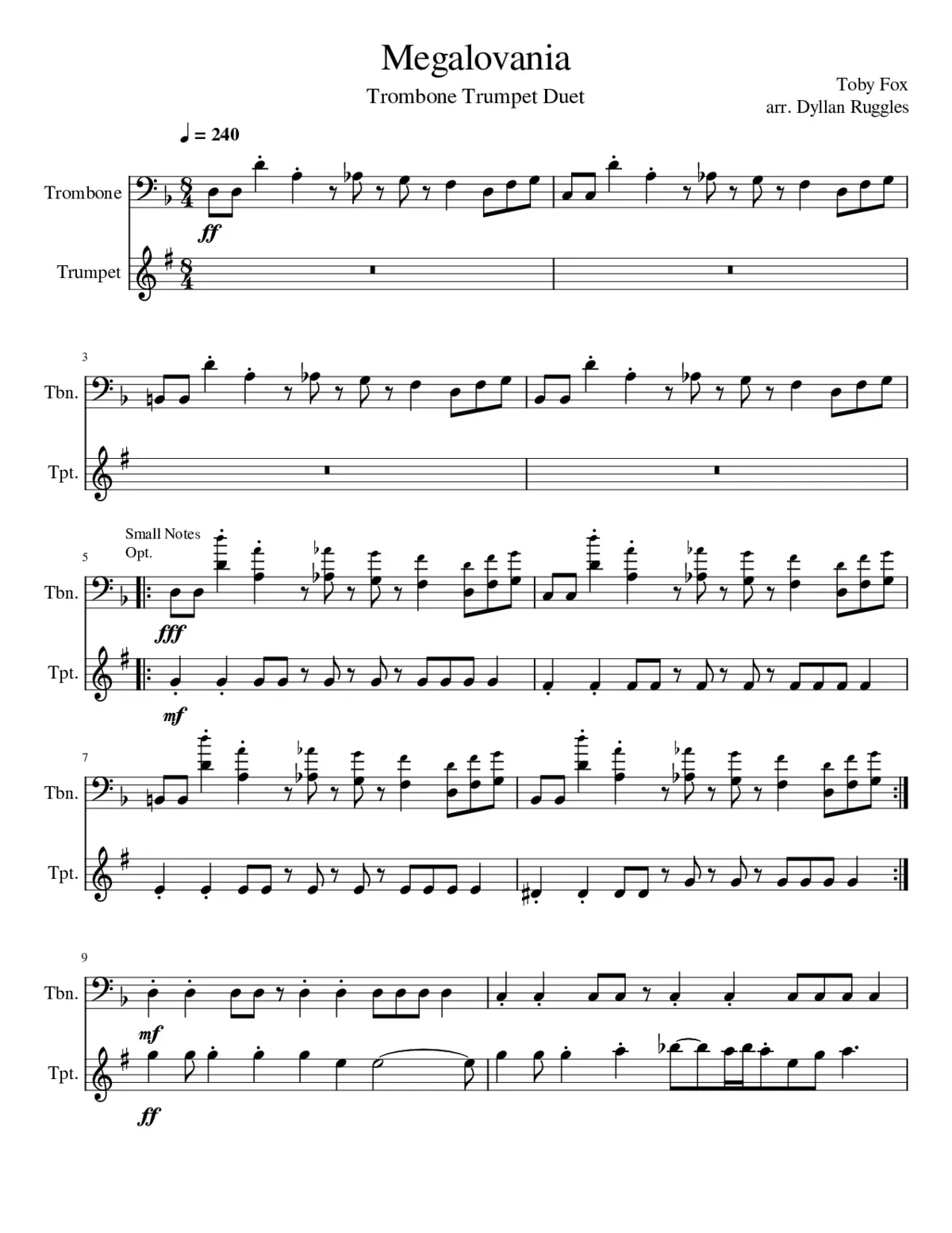 Megalovania - Page 1