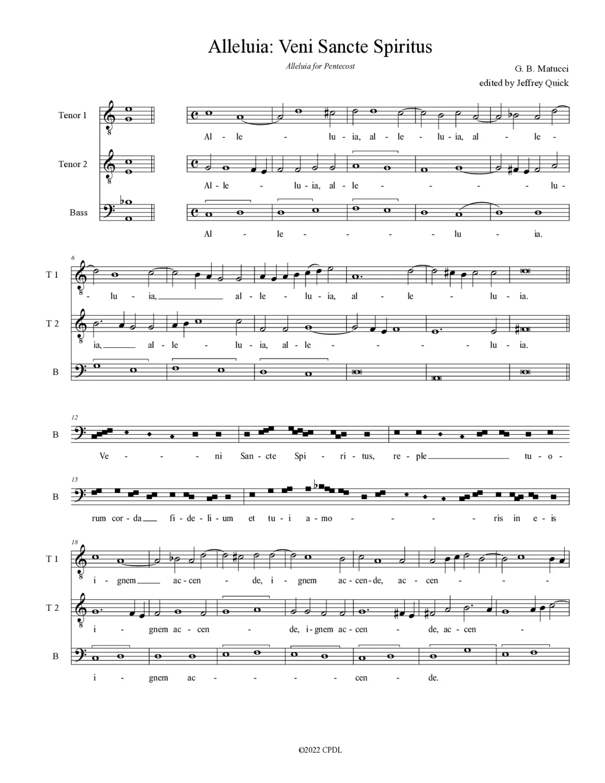 Alleluia. Veni Sancte Spiritus - Page 1