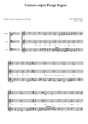 Carmen super Pange lingua