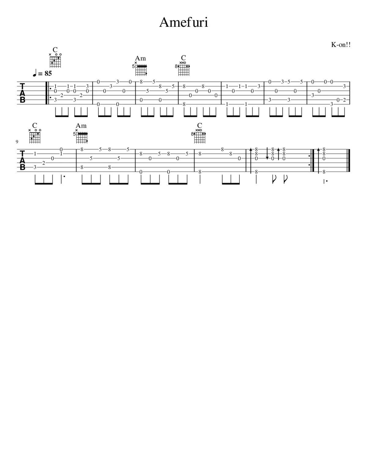 k-on - amefuri - Page 1