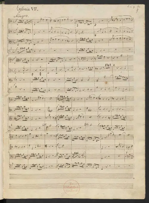 String Symphony No.7 in D minor - Page 1