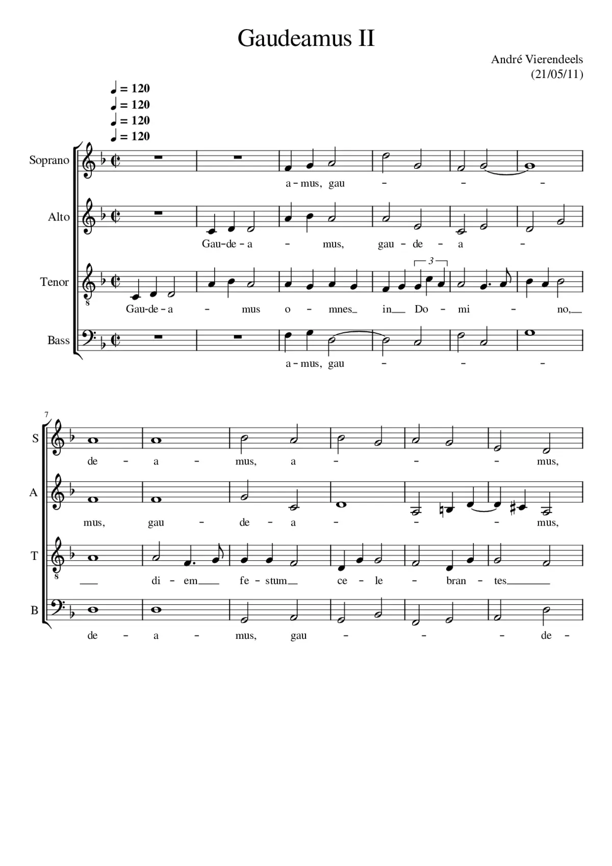 Gaudeamus II - Page 1