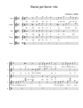 Baciai per haver vita