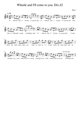 Whistle and I'll come to you. Dix.42