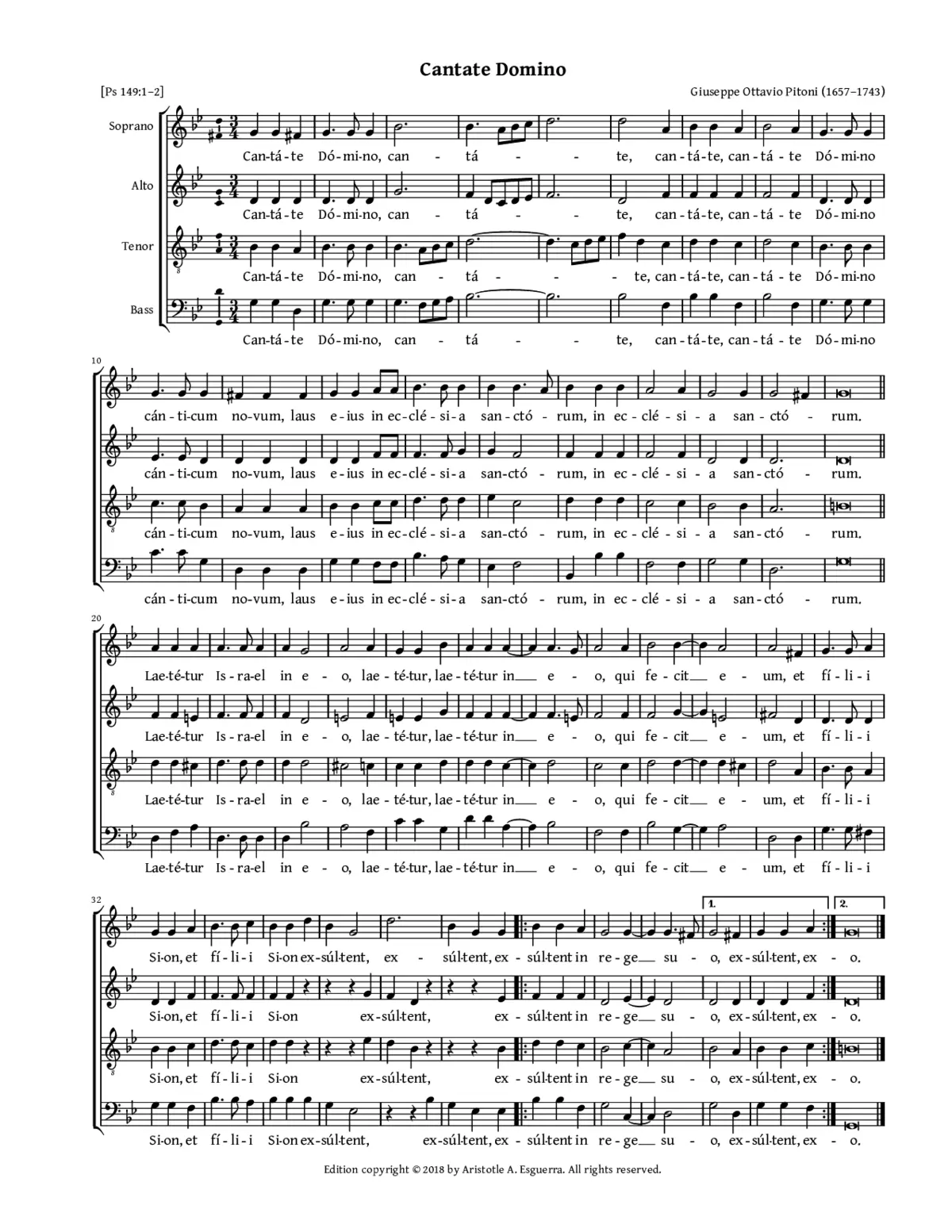 Cantate Domino - Page 1
