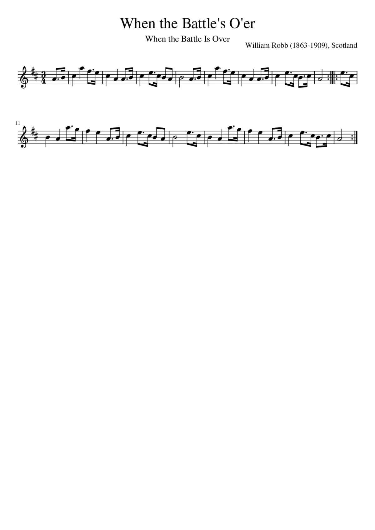When the Battle's O'er - Page 1