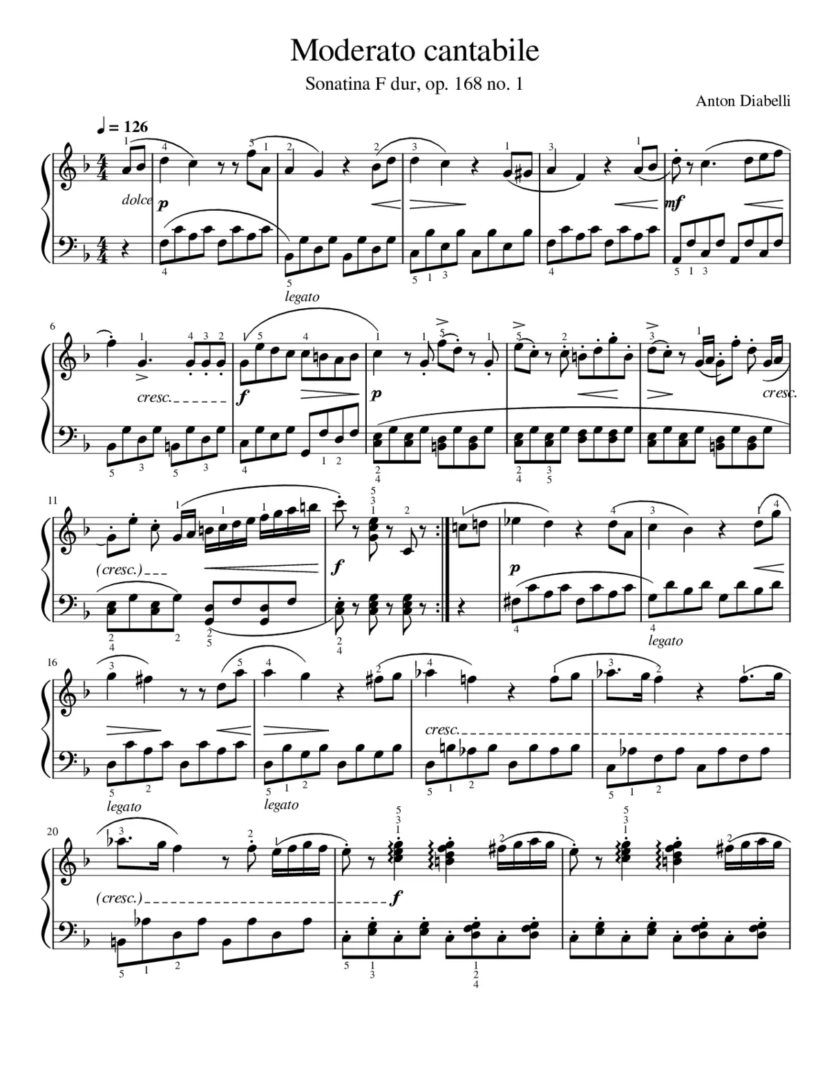 7 Piano Sonatinas Op.168 - Page 1