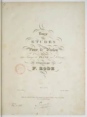 12 Etudes for Violin