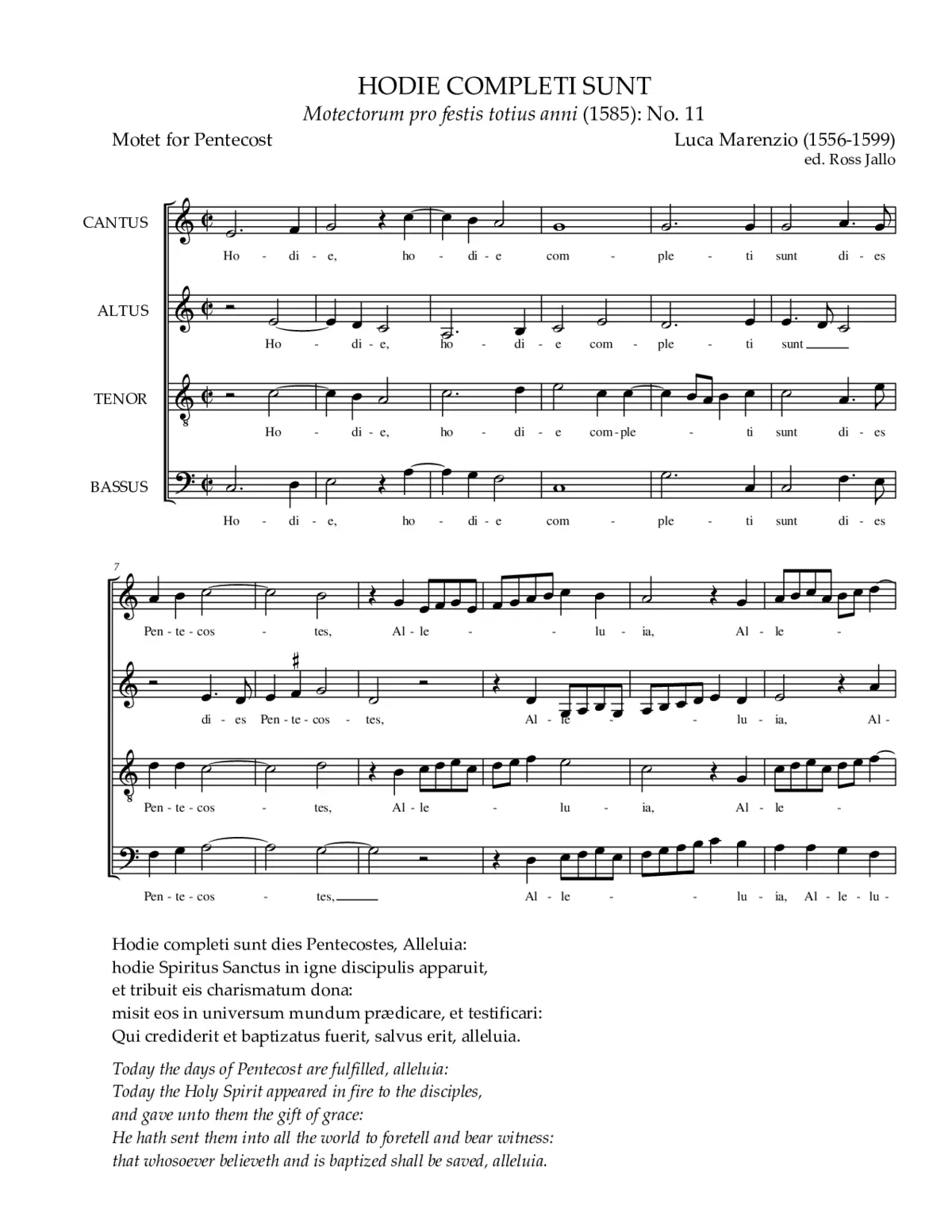 Hodie completi sunt - Page 1