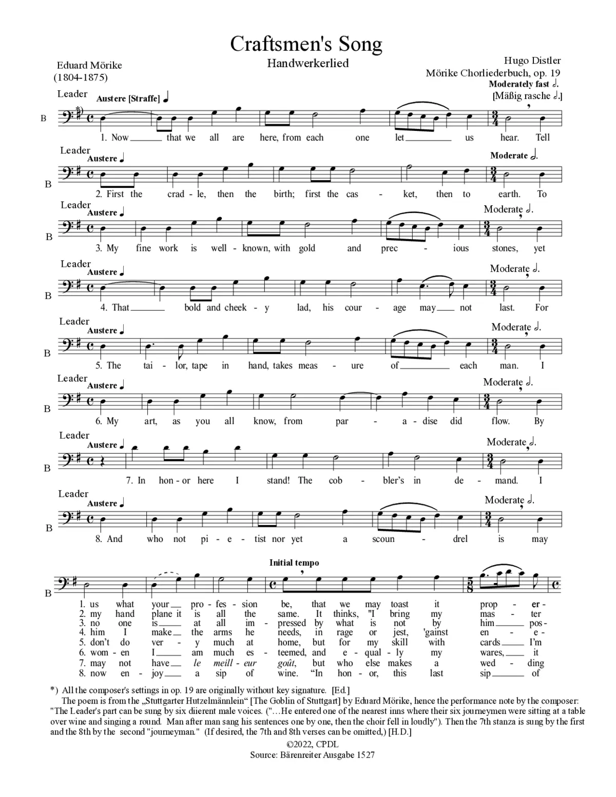 Handwerkerlied - Page 1