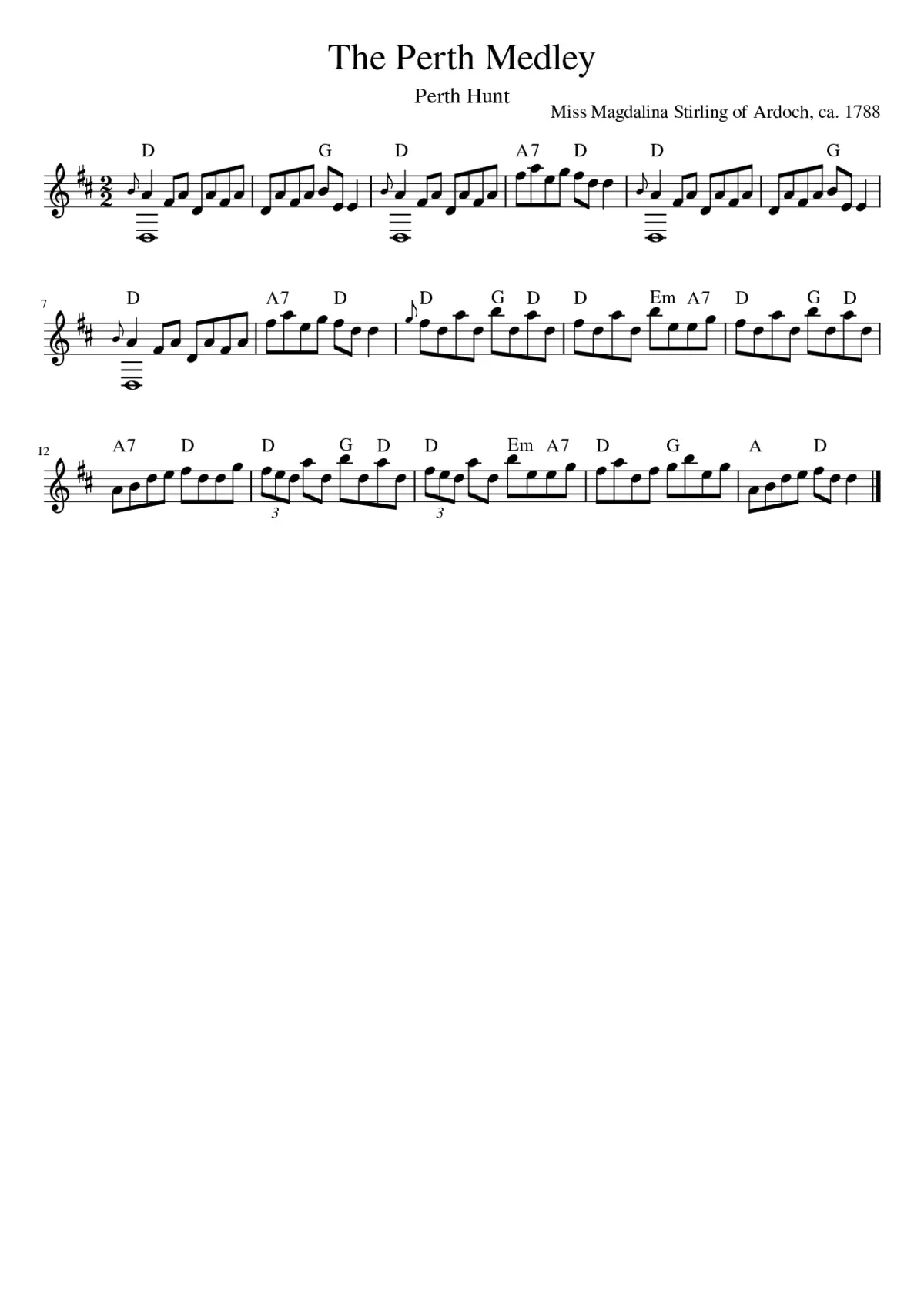 The Perth Medley - Page 1