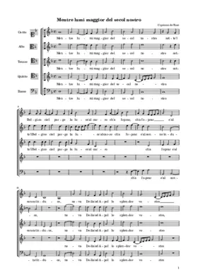 Mentre, lumi maggior del secol nostro