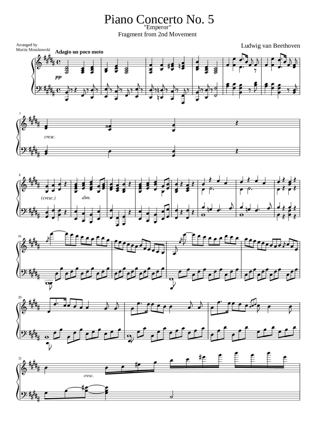 Piano Concerto No.5 Op.73 - Page 1