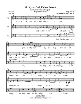 Kyrie, Gott Vater in Ewigkeit