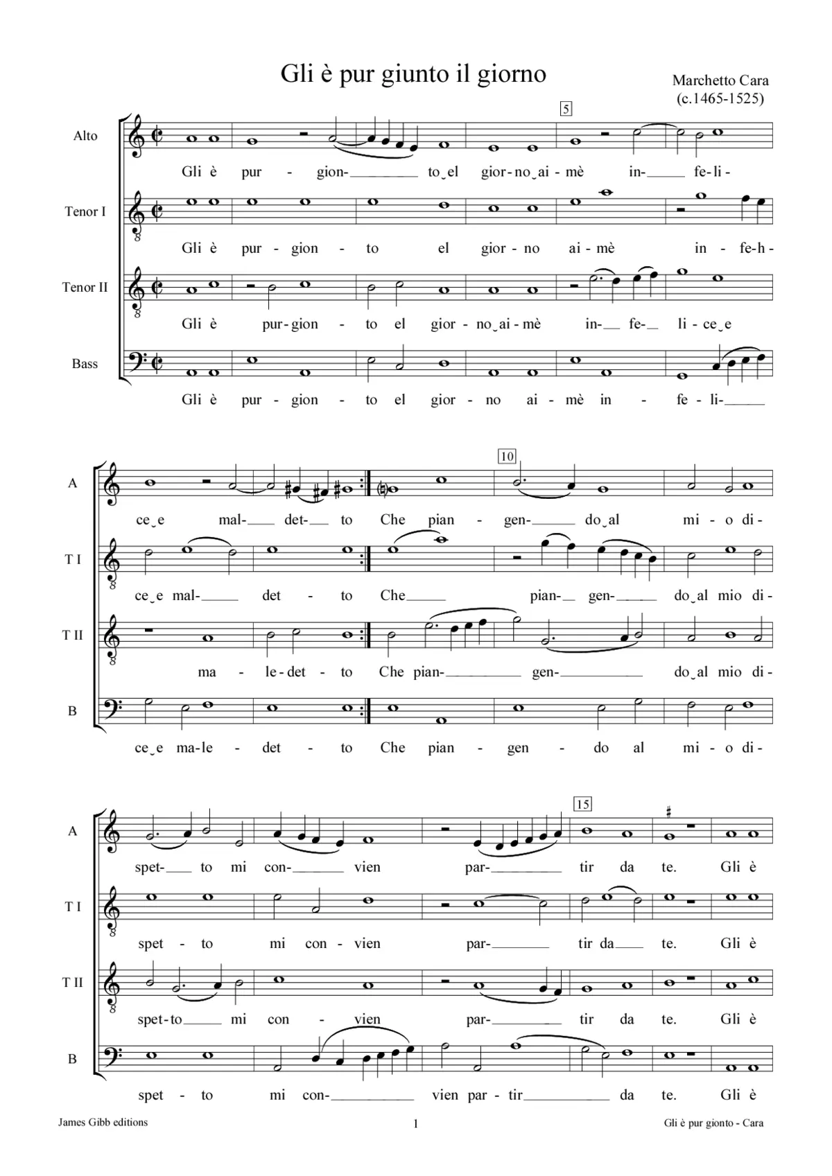 Gli è pur gionto - Page 1