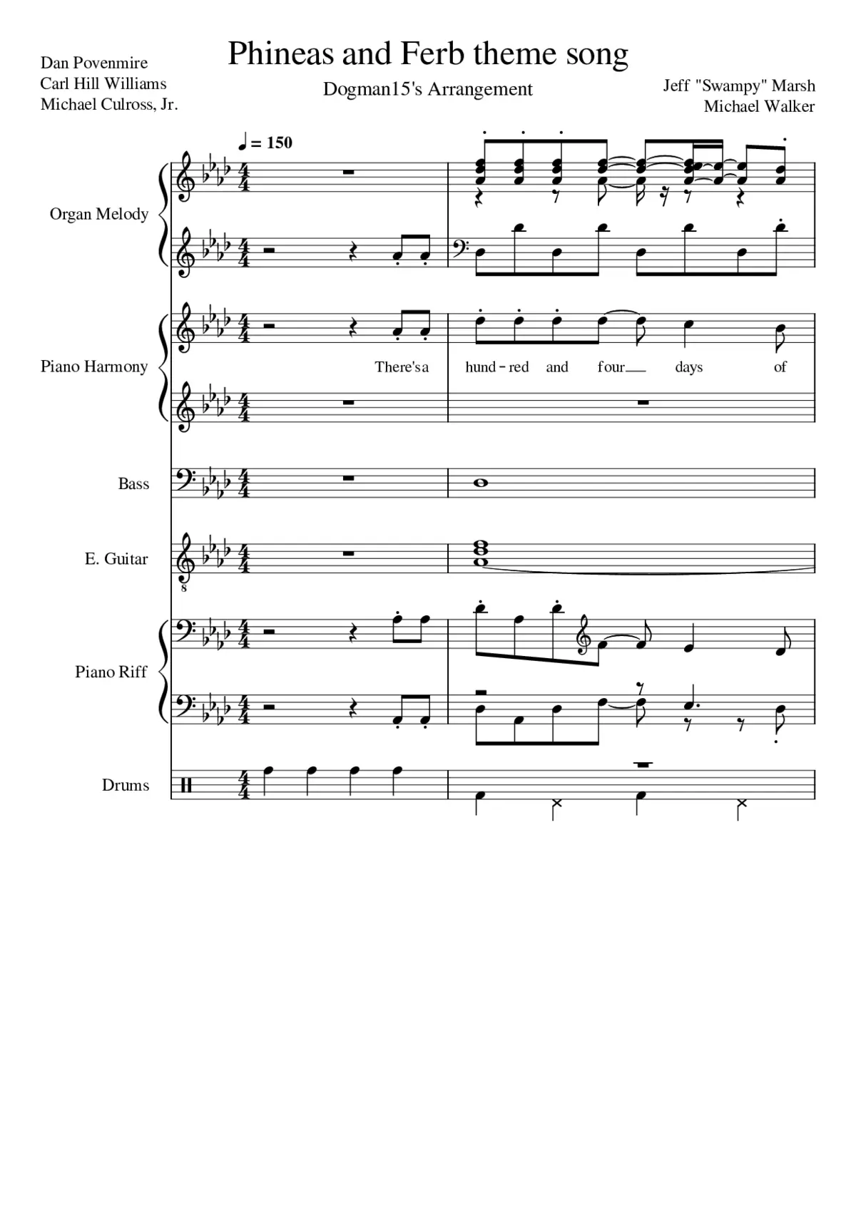 phineas and ferb theme - Page 1