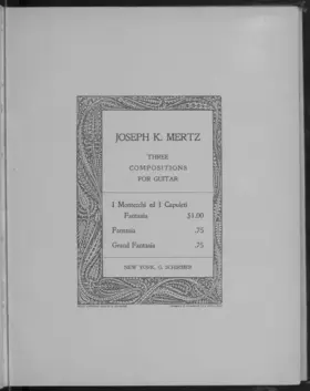 Fantasia "I Montecchi ed I Capuleti", Opera by Bellini