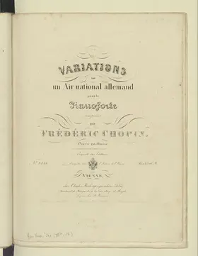 Variations sur un air national allemande