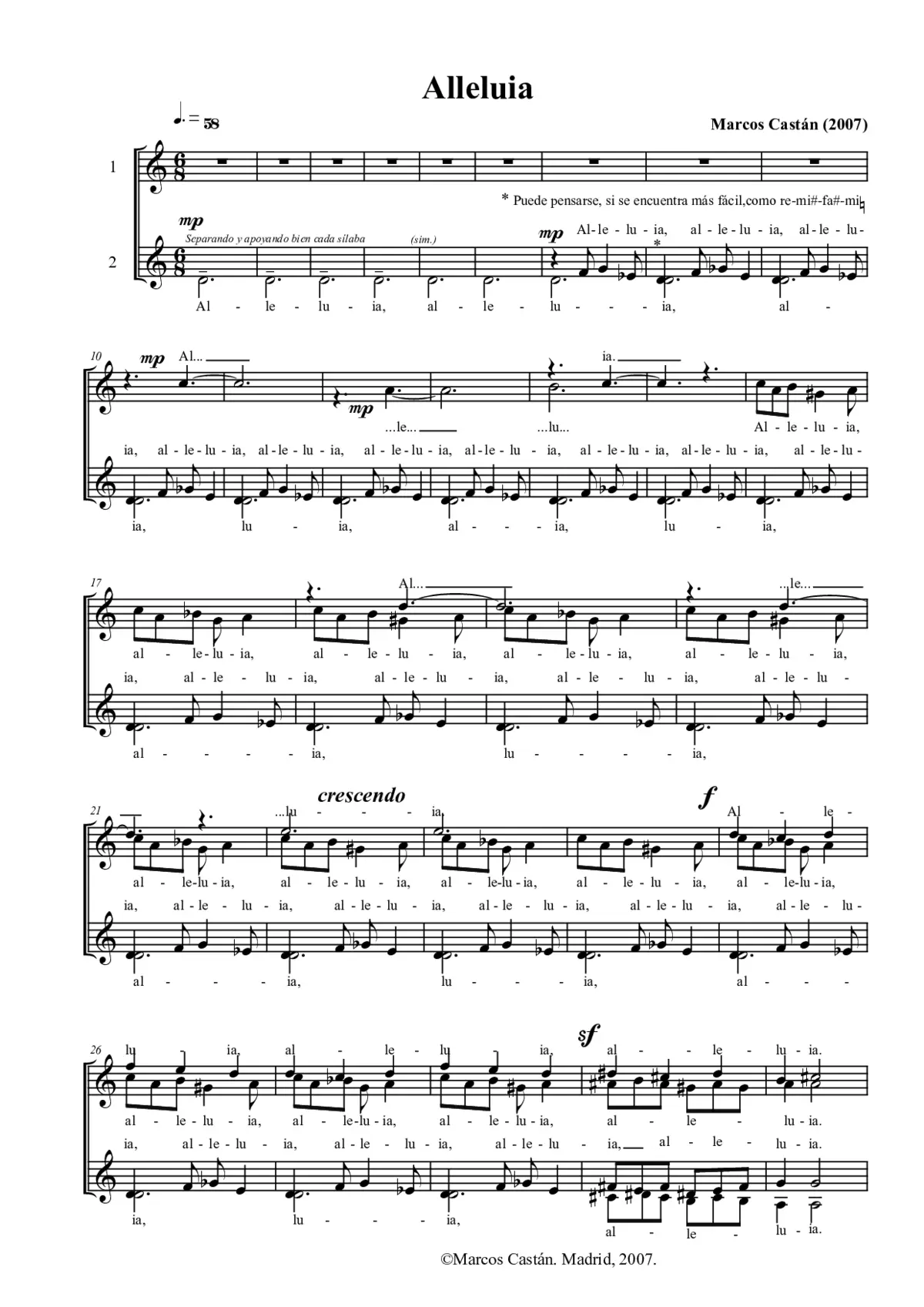 Alleluia - Page 1